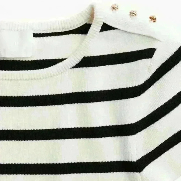 H&M Striped Button Detail Sweater - Picture 6 of 8